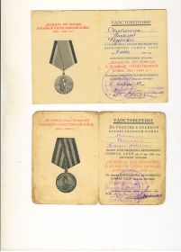 20 лет Победы в Великой отечественной войне, Медаль за победу над Германие