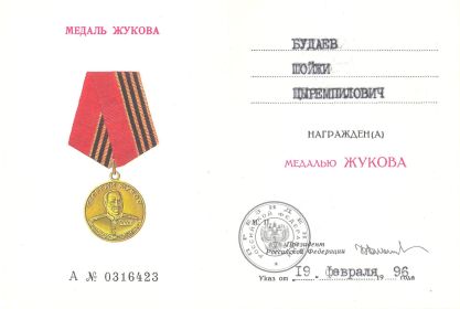 Медаль Жукова