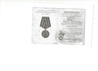 Медаль за победу над Германией в Великой Отечественной войне 1941-1945