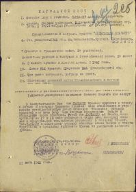 Орден "Александра Невского". Награжден 22.07.1943