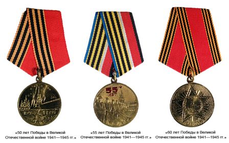 50,55,60 лет Победы в Великой Отечественной войне