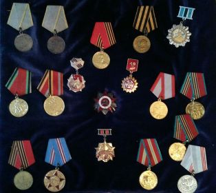 "Медаль за боевые заслуги" и Орден Отечественной войны II степени