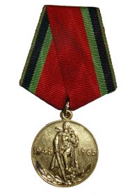 Медаль "Двадцать лет победы в Великой отечественной войне"