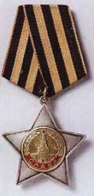 Орден Славы 2 степени 14.02.1945г