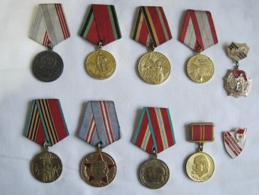 Юбилейные медали и знаки отличия