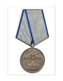медаль "За отвагу" пр.№ 10/н от 18.04.1945 г. по 389 иптап