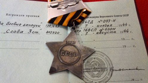 медаль "За боевые заслуги" № 1381643