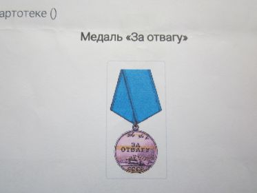 медаль "За отвагу",медаль"За боевые заслуги"