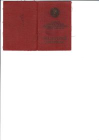Орден Красной Звезды №1719167 Орденская книжка №483028