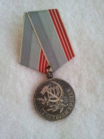 Медаль «Ветеран труда» (1984 год)