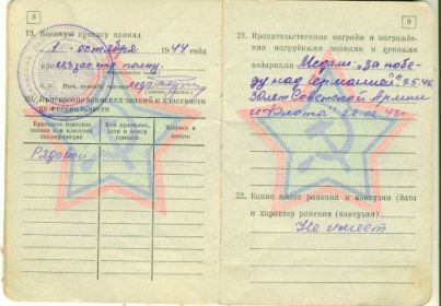 Медаль "За победу над Германией в 1941-1945 гг"