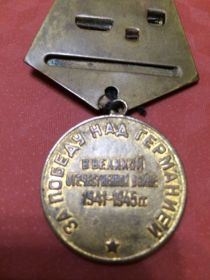 Медаль «За победу над Германией в Великой Отечественной Войне 1941-1945 гг.»