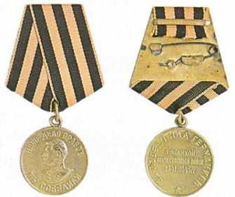 Медаль «За победу над Германией в Великой Отечественной войне 1941-1945г.г.»
