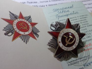 Орден Отечественной войны 2 степени, Медаль за победу над Германией