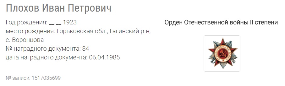 Орден Отечественной войны 2-ой степени