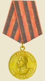 Медаль «За победу над Германией в Великой Отечественной войне 1941 – 1945г»