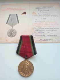 Юбилейная медаль:"Двадцать лет победы в Великой Отечественной Войне 1941-1945 гг."