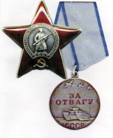 Орден Красной Звезды и медаль За Отвагу