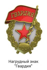 Нагрудный знак "Гвардия"