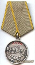 Медаль За боевые заслуги№: 15 от: 07.02.1945