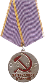 "Медаль "За трудовое отличие"
