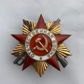 Орден отечественной войны 1-й степени.