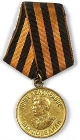 медаль «За победу над Германией в великой отечественной войне 1941-1945 гг.»