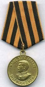 медаль « За победу над Германией в Великой Отечественной войне 1941-1945гг.»