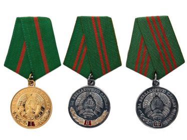 медаль «За безупречную службу» I и II степеней»