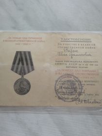Медаль за Победу над Германией в Великой Отечественной войне 1941-1945 гг. "