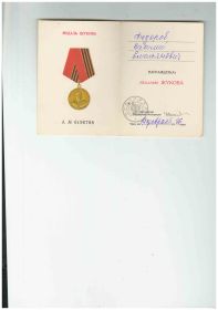 Орден ВОВ, медаль Жукова, другие награды