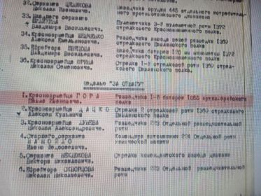 НАГРАЖДЕН МЕДАЛЬЮ "ЗА БОЕВЫЕ ЗАСЛУГИ" И МЕДАЛЬЮ " ЗА ОТВАГУ"