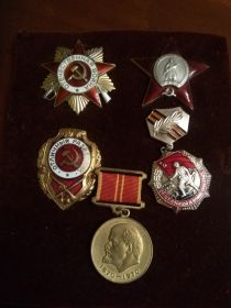 орден «Отечественной войны 1-ой степени».