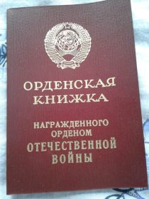 медаль "За Победу над Японией",Орден Отечественной Войны 2ой степени