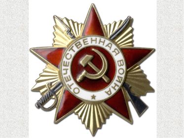 орден Отечественной войны, ордена Славы III степени, медаль «За боевые заслуги», юбилейные медали