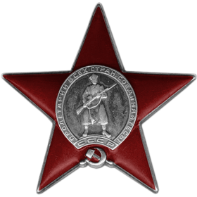 Орден Красной Звезды  Приказ подразделения №: 48/н от: 12.07.1944 Издан: 198 сд 67 А 3 Прибалтийского фронта