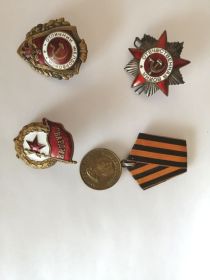 Орден Отечественной Войны 2 степени,медаль за победу над Германией,медаль за отвагу потерял в детстве его сын