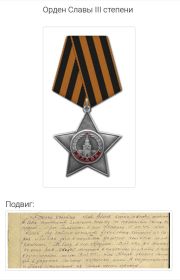 Орден Славы III степени, Орден Отечественной войны