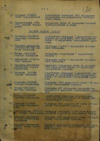 Награждён Орденом «Красной Звезды» приказом № 018Н 59 Армии от 15 февраля 1944 года. Орден № 581249; медалью «За Победу над Германией в Великой Отечественной во...