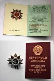 Орден ОТЕЧЕСТВЕННОЙ ВОЙНЫ 2 СТЕПЕНИ