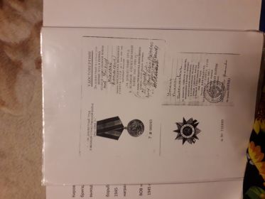 "Орден Отечественной войны" 2 степени,медаль "За доблестные труд в ВОВ 1941-1945гг."