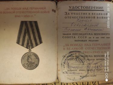 Медаль "За Победу над Германией в ВОВ"