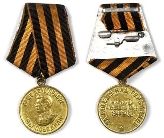 Медаль «За победу над Германией в Великой Отечественной войне 1941—1945 гг.»