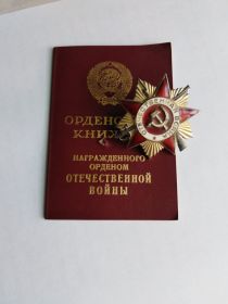 Орден «Отечественной войны II степени».