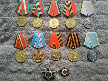 Награды: Медаль "За боевые заслуги", " Орден Отечественной войны 2-ой степени".