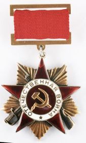 Орден Отечественной войны Первой Степени