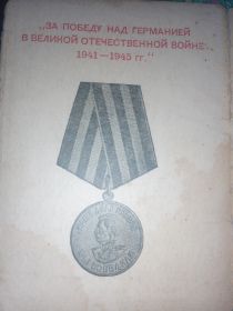 За победу над Германией