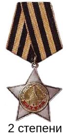 Орден Славы II  степени