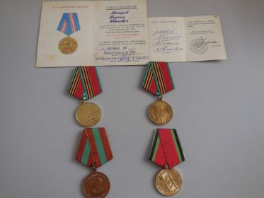 За трудовой и боевой героизм Макаров М.И. был награжден государственными наградами.