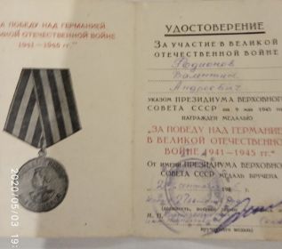 Победа над Германий  в Великой Отечественной Войне